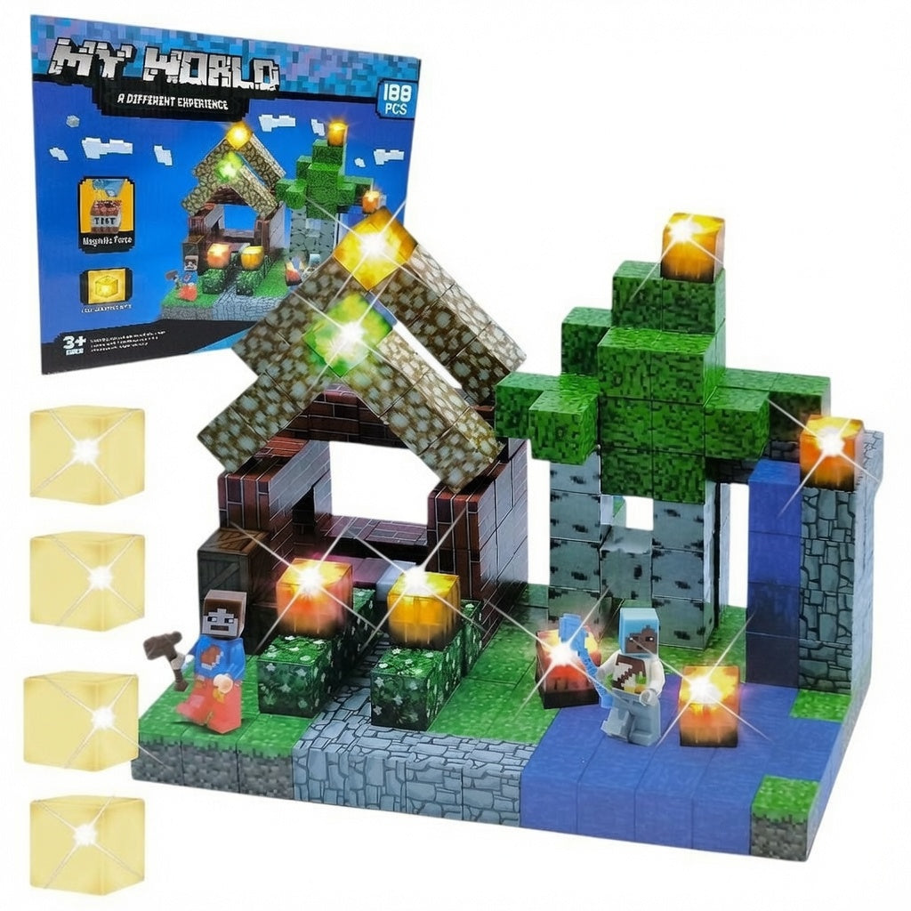 Set de Construcción My World con Luces 198 piezas