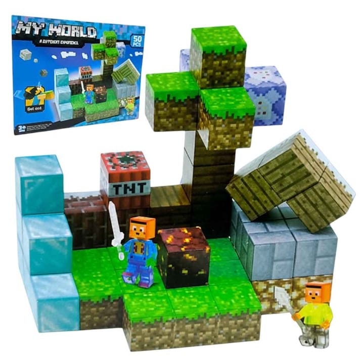 Minecraft Bloques Magnéticos 50 Piezas