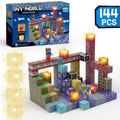 ¡Minecraft Bloques Magnéticos +144 Piezas con Luz! 💡