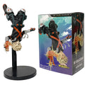Figura Katsuki Bakugo Vuelo Invertido 7ma Temporada My Hero Academia 23cm con explosiones doradas y caja oficial Bandai 7th Season