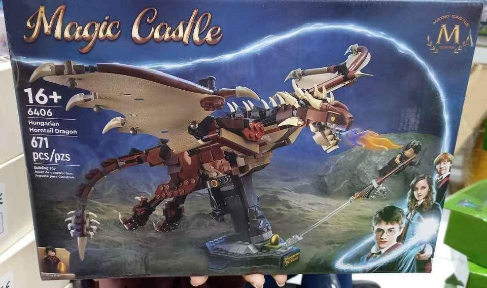 LEGO Harry Potter Hungarian Horntail Dragon Magic Castle +671 Piezas 6406 - Caja oficial con dragón y minifiguras