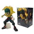 Figura Midoriya Izuku Deku My Hero Academia 21cm con aura amarilla One For All y caja oficial negra con Himiko Toga