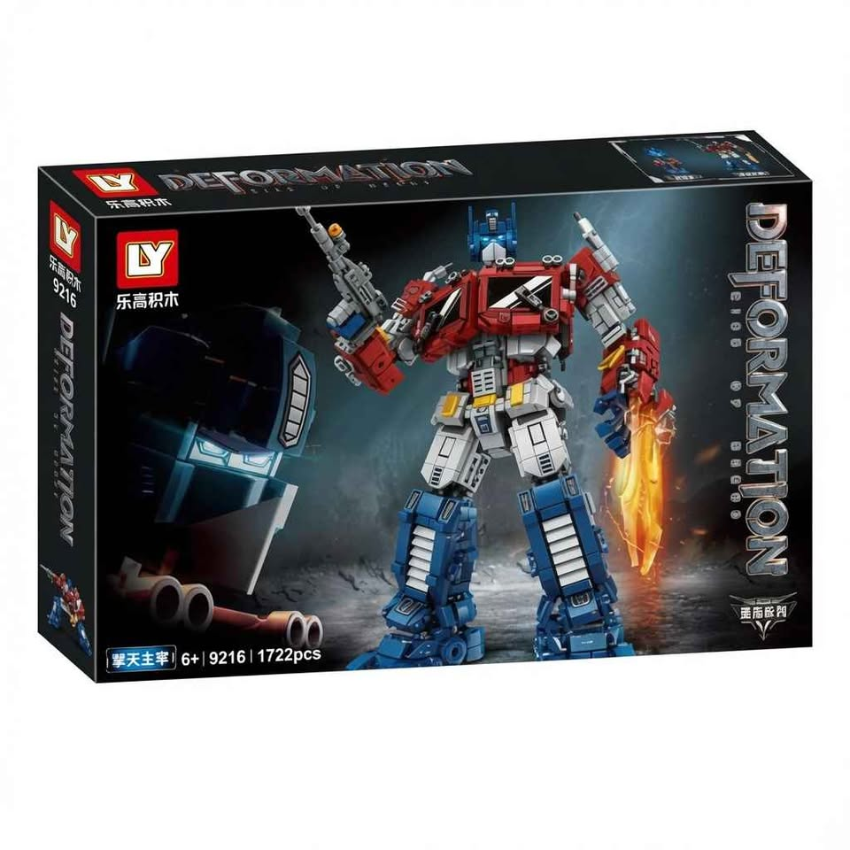 LEGO Transformers Optimus Prime Deformation +1722 Piezas LY-9216 - Caja oficial