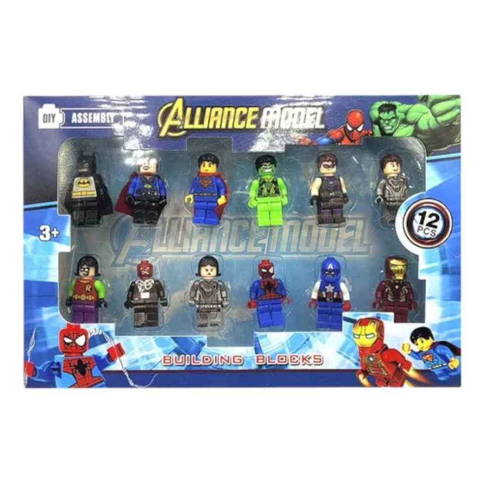 12 Minifiguras LEGO Los Vengadores Alliance Model Building Blocks