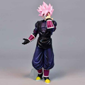 Figura Goku Black Super Saiyan Rosé Dragon Ball Super 25cm con traje negro y cabello rosa