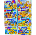 8 Cajas LEGO Avengers BINI con Guantelete del Infinito - Pack completo con Iron Man, Hulk, Thanos y más