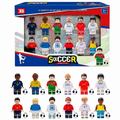 12 Minifiguras LEGO Fútbol Soccer Competition - Messi, Ronaldo, Neymar, Mbappé con balones