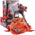 Figura Diorama Jiraiya y Gamabunta Naruto Shippuden 40cm - Jiraiya con chaleco rojo sobre Gamabunta naranja con caja oficial