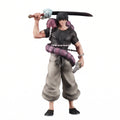 Figura Toji Fushiguro Cazador de Hechiceros Jujutsu Kaisen 21cm con katana negra, serpiente morada y cadena plateada